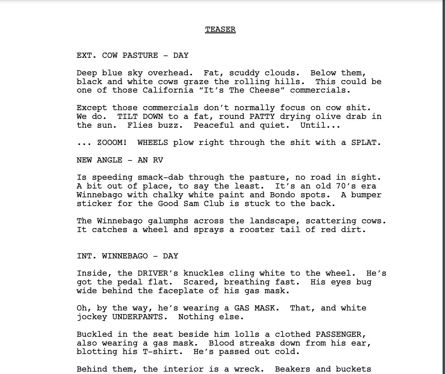 A pilot from Breaking Bad