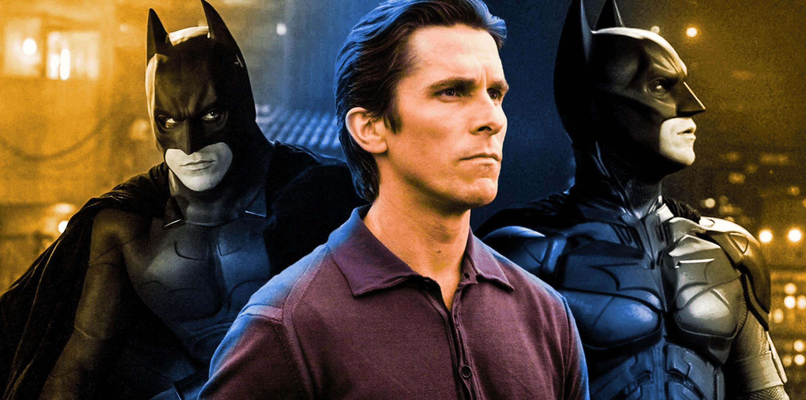Christian Bale as Batman.