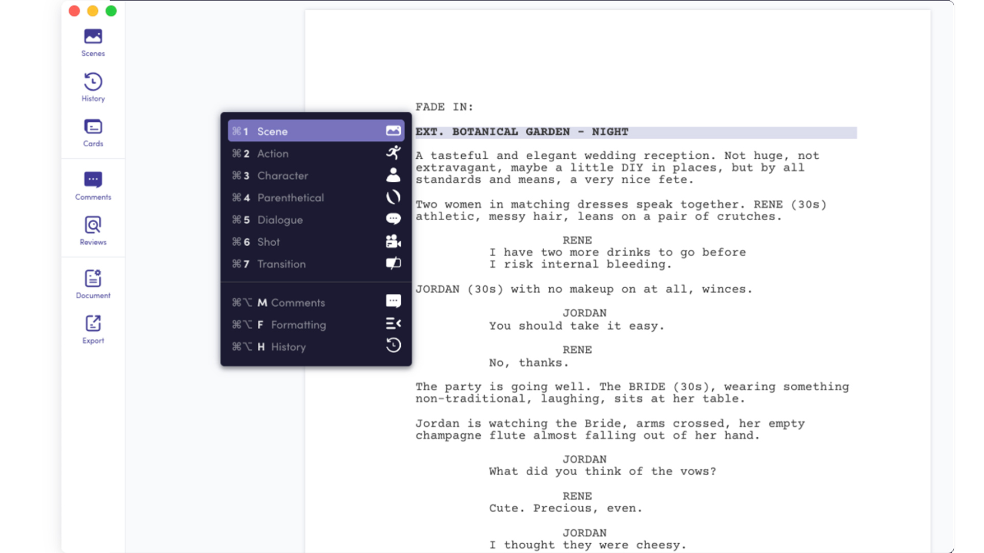 Screenwriting software such as Arc Studio Pro makes formatting your script and organizing your ideas a breeze.
