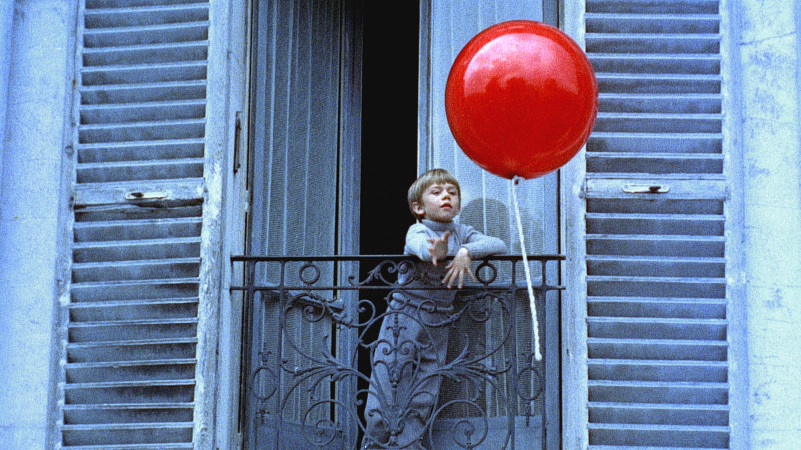 A still from the short film, The Red Balloon.