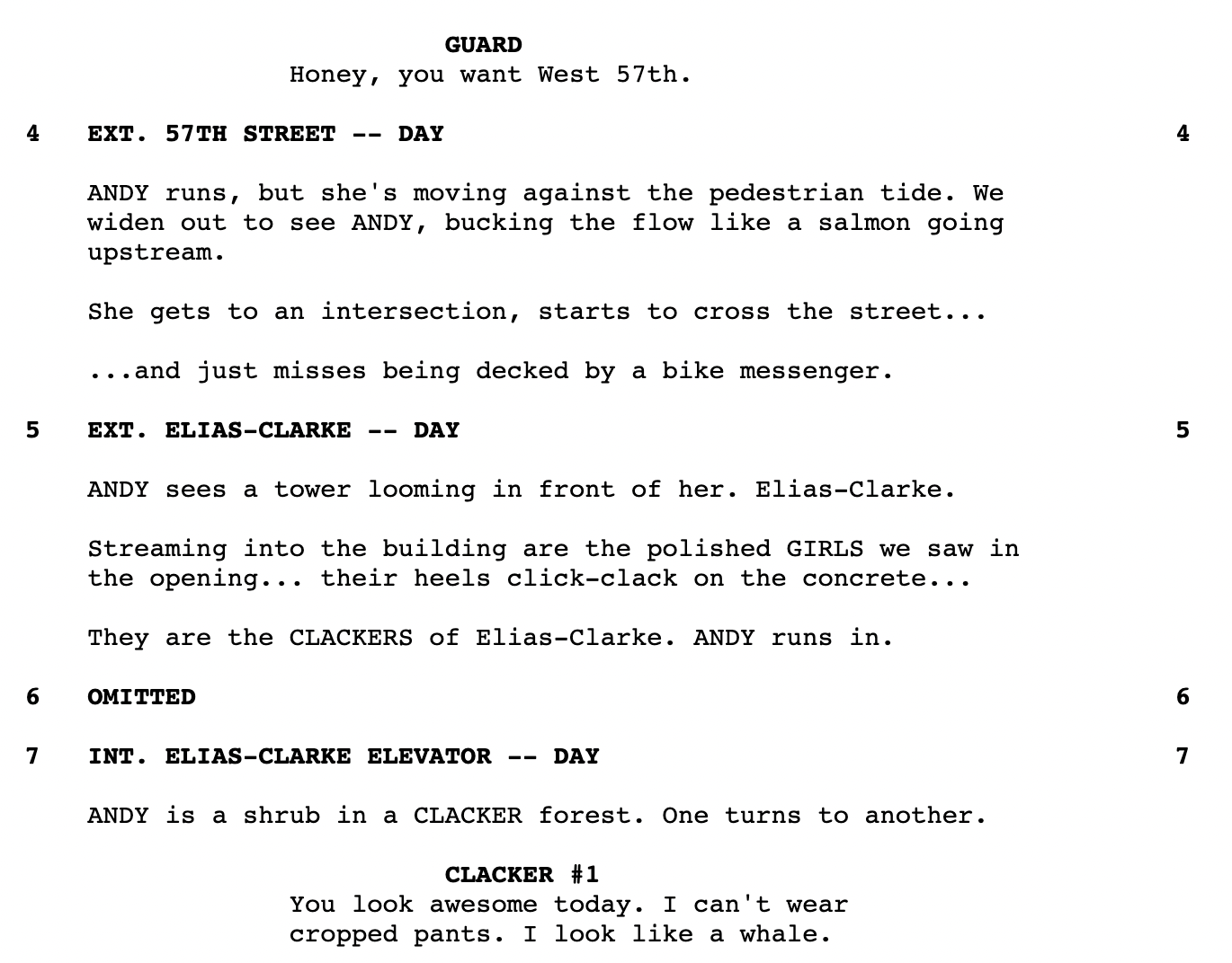 Excerpt from Devil Wears Prada.