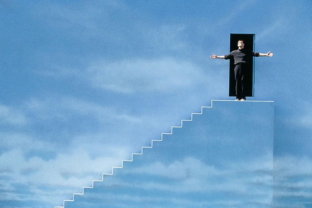 Jim Carey in The Truman Show.