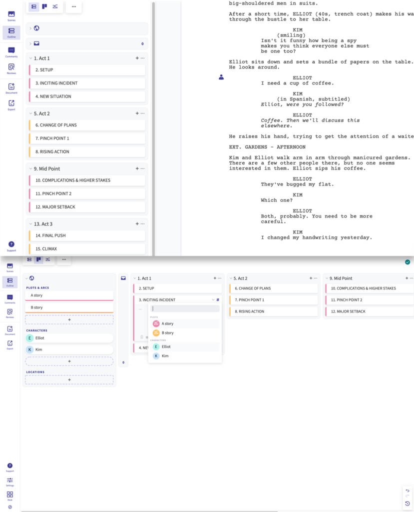 arc studio pro outline features