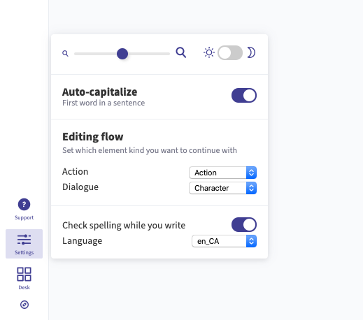 arc studio pro settings