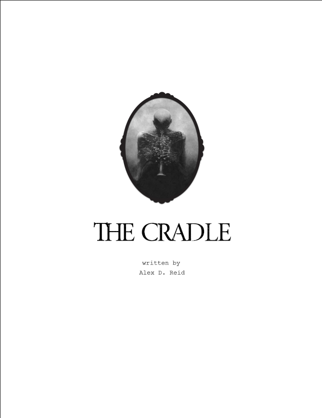 alex d reid the cradle script title page