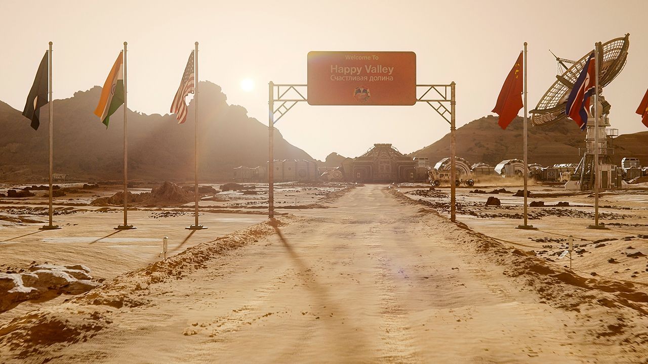 The colony on Mars known as Happy Valley that opened between season 3 and 4