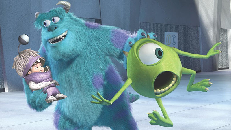 Monster's Inc is a film based on situational irony.