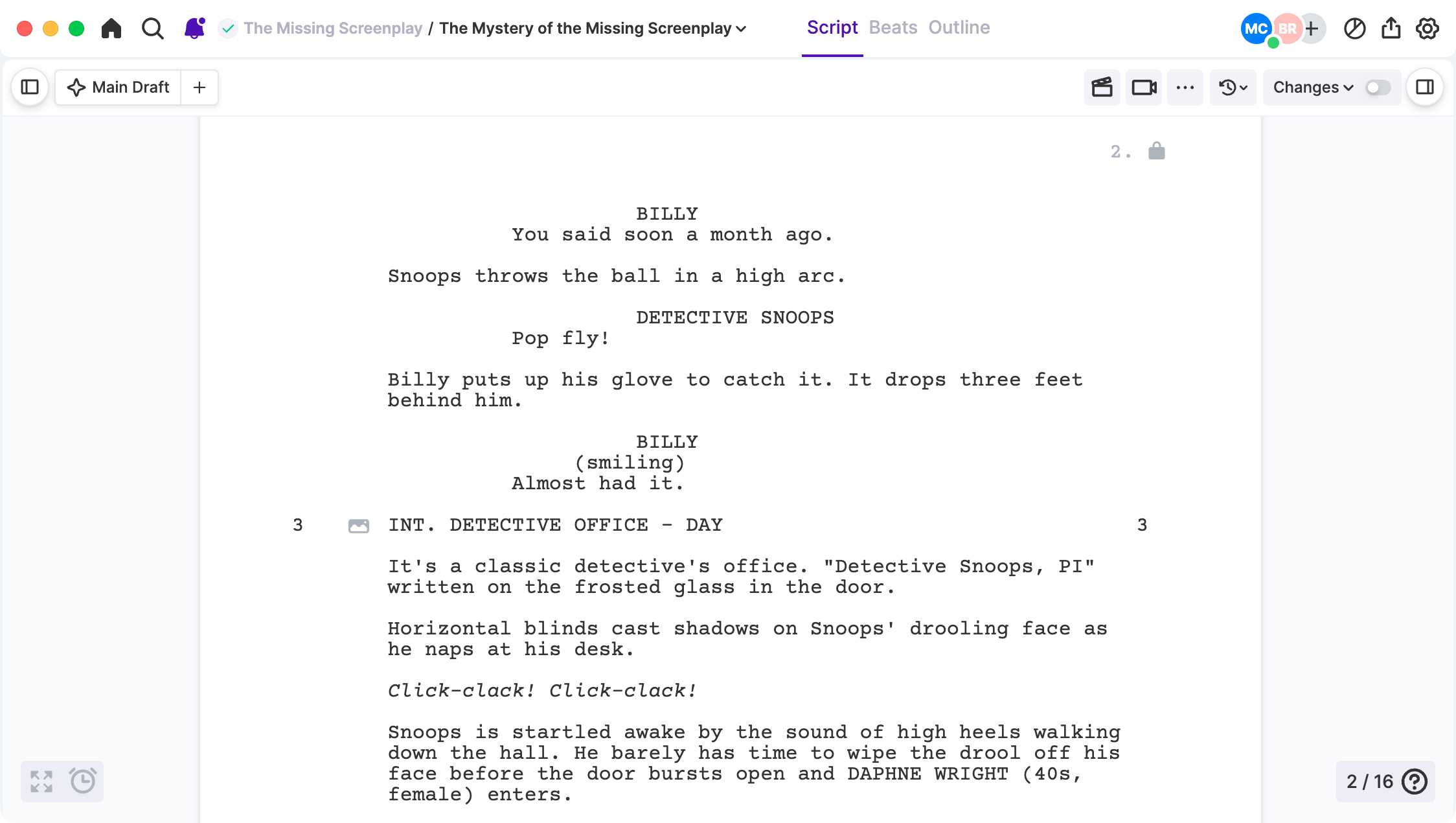 Arc Studio cast and crew email distribution.