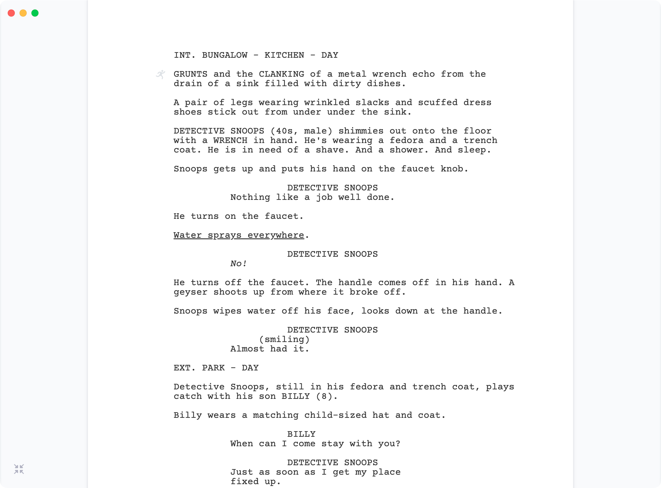 Arc Studio screenplay editor and outlining board.