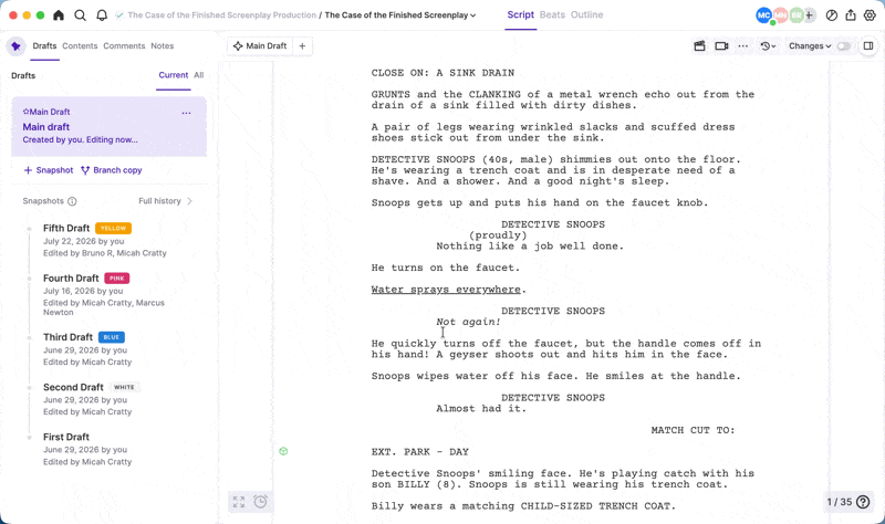 Arc Studio focus mode and writing sprint tools.